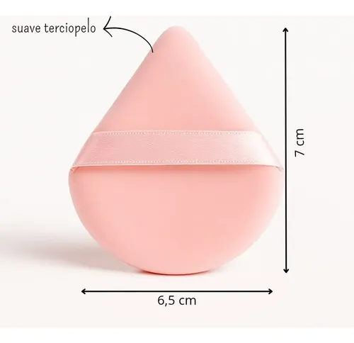 Mazz Cisne Triangular Terciopelo Sintético Para Polvo