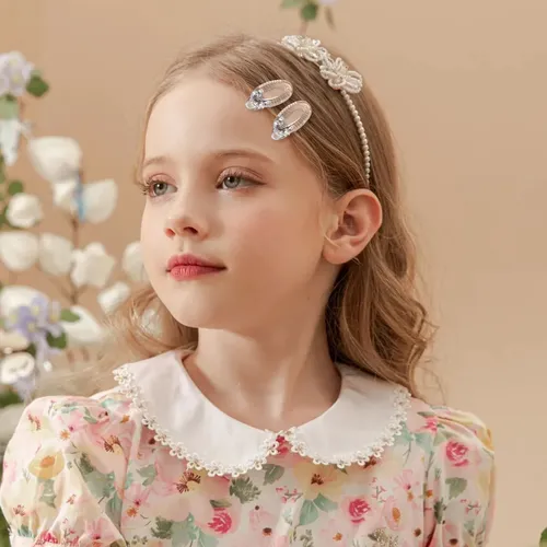 20 Pinzas De Pelo Mini Barrettes Decorativas Estilo Francés