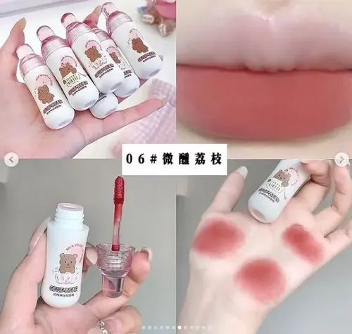 Gege Bear Labial Mate Terciopelo Milk Velvet Botellita