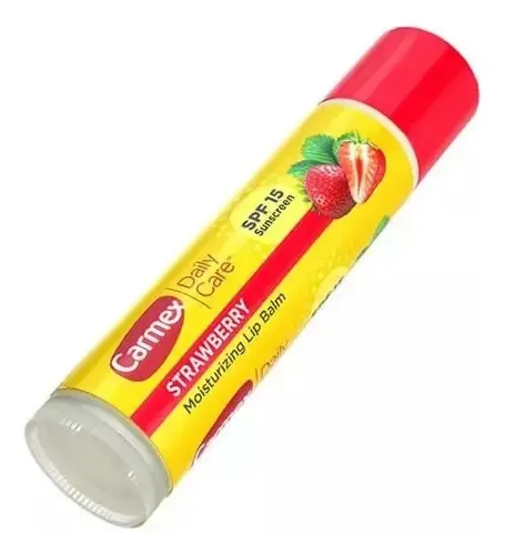 Bálsamo labial Carmex de fresa para labios secos y agrietados