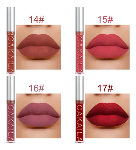Set 10 Labiales Líquidos Mate Cakaila Larga Duración