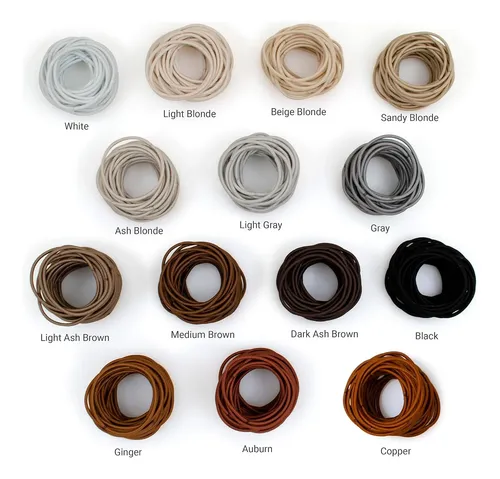 Elásticos Para El Pelo Finos Heliums – Rubio Beige -…