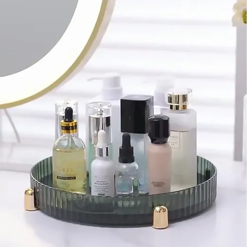 Makeup Perfume Organizer, 360° Rotating Skincare Organizer,