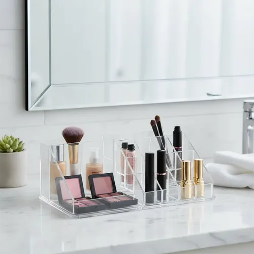 Organizador Acrílico Maquillaje Porta Cosméticos 16 Division