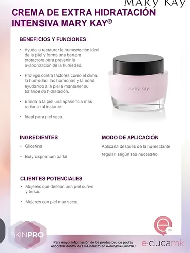 Crema Humectante Intensiva Mary Kay
