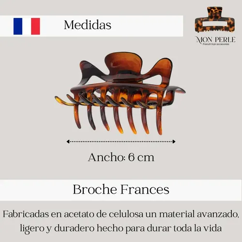 Broche Pelo Carey Frances Ganchos Clip Broches Franceses Carey