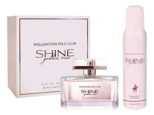 Wellington Polo Club Shine Golden Rose Edp 100ml + Deo 127ml Floral