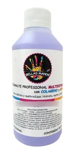 Quitaesmalte Profesional Multivitaminico X250ml Bellas Manos