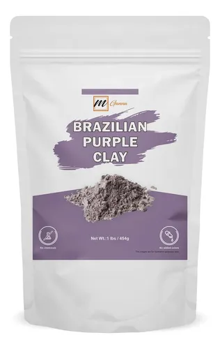 Arcilla Púrpura Brasileña 454 G (1 Lb) Para Piel Y