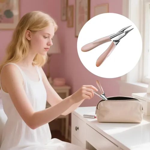 Cortauñas Angulados – Cortador De Precisión Acero Inoxidable Rosa