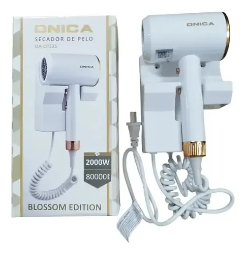 Secador Hotelero Pelo Cabello Onica Para Amurar A Pared Color Blanco