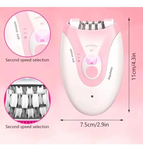 Depiladora Corporal Con Luz Daling Inalámbrica Recargable