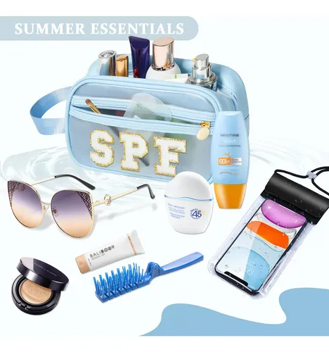Bolsa Transparente Para Protección Solar, Maquillaje Y Artíc