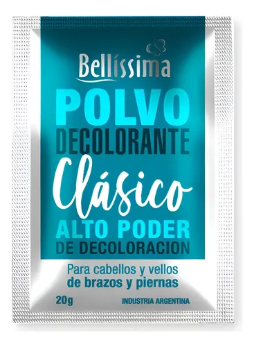 Sobre Polvo Decolorante Bellissima Clasico Profesional 20 Gr Tono Clásico