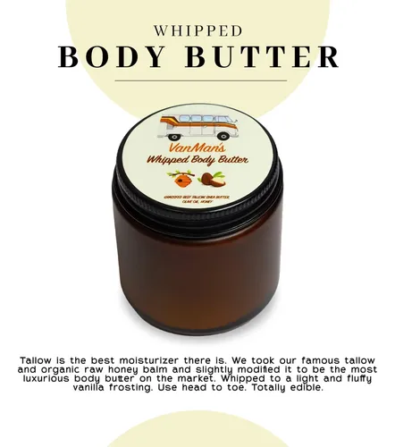 Manteca Corporal Vanman’s Whipped Tallow 120 Ml Con Manteca