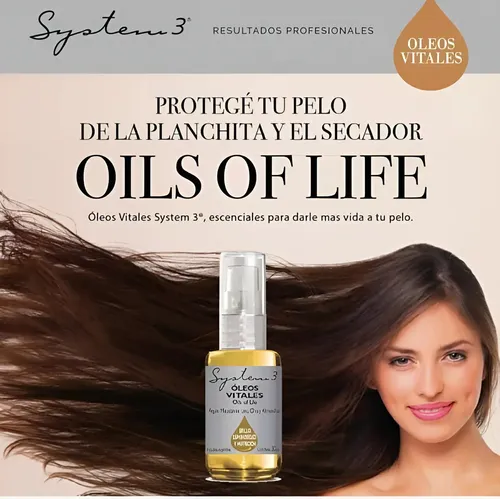 System3 Oleos Vitales Brillo Y Nutrición 30ml.