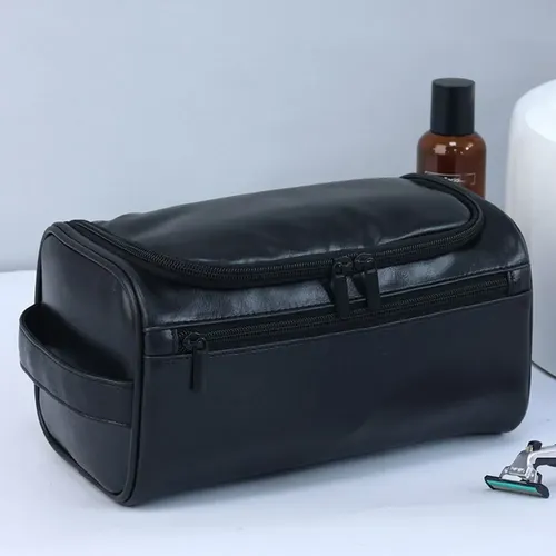 Neceser De Hombre Vintage De Lujo Para Maquillaje Con Cierre