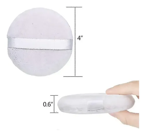 Polvo Puff Grande Lavable Para Cuerpo, 1 Unidad