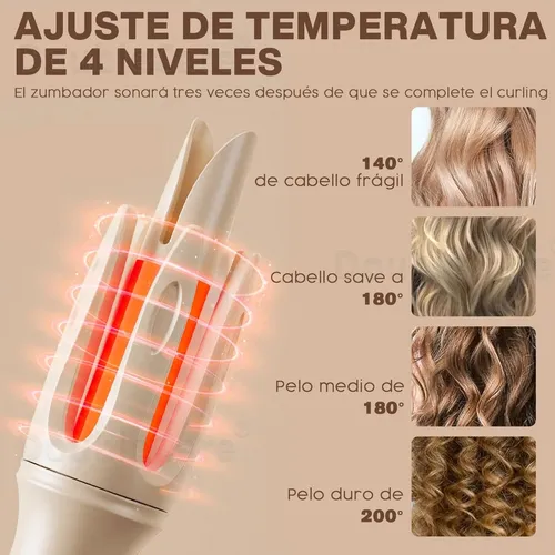 Tenazas Para Rizar Cabello Automático,32mm Rizadora