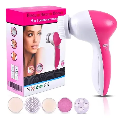 Cepillo Facial Limpiador Eléctrico Masajeador Rostro 5 En 1