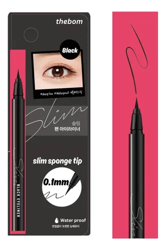 Delineador Líquido Ultra Fino The Bom Negro 1 Ud