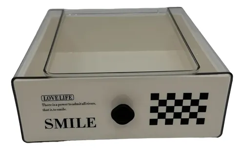 Cajon 1 Organizador Apilable Cosmético Maquillaje Escritorio