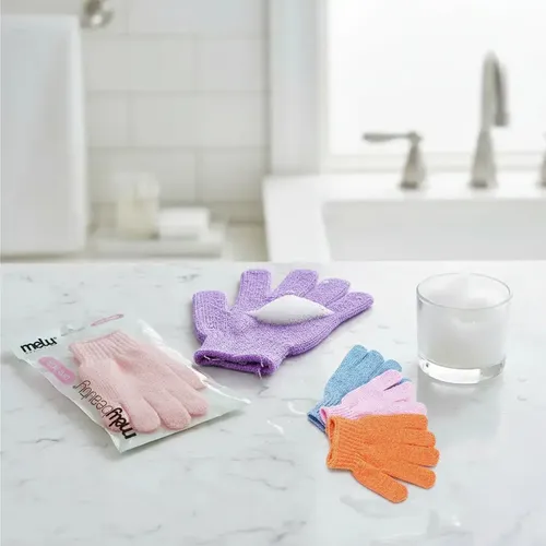 Guantes Exfoliantes Limpieza Corporal Piel Baño Ducha X 1 Un