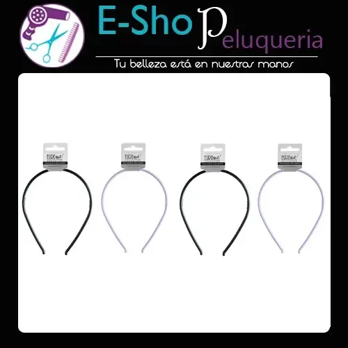 Vincha Fina Invisible Angosta Diente Pelo Eurostil X 4 50076