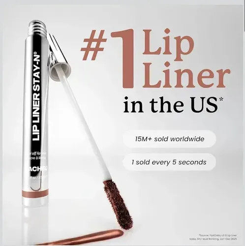 Delineador De Labios Sacheu Peel Off Tono 01 Noohde 03 Rose P- Inked