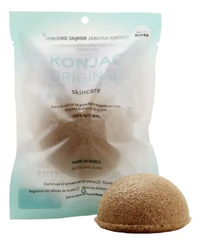 Esponja Facial Natural Konjac Te Verde Antioxidante Antienve