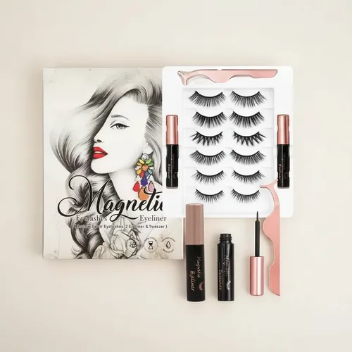 Kit De Pestañas Magnéticas Con Delineador