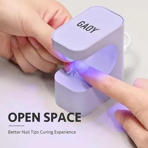 Lampara Led Uv Uñas Gaoy Mini Usb Temporizador