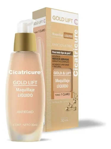 Maquillaje Líquido Cicatricure Gold Lift Tono 1 Claro 30ml