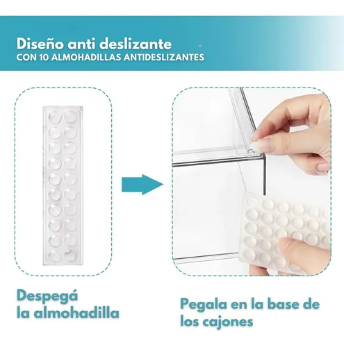 Organizador De Escritorio Y Maquillaje Acrílico Transparente