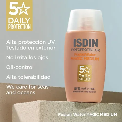 Isdin Fusion Water Magic Medium Spf 50+ Crema Facial 50 Ml
