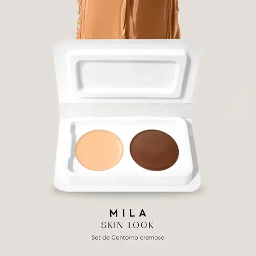 Set Contouring Creamy Duo Contorno Cremoso Claro Oscuro Mila