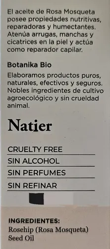 Botanika Aceite De Rosa Mosqueta Arrugas Cicatrices Manchas Tipo De Piel Sensible