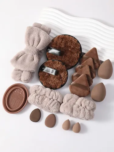 Set 16 Esponjas Y Accesorios De Maquillaje Profesional