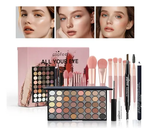 Set De Maquillaje De Ojos Paleta De Sombras De Ojos De Tonos