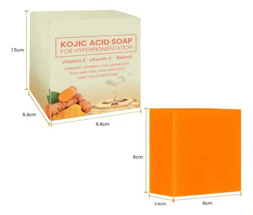 Jabón K Con Melanina Y Cúrcuma Para Manchas Oscuras Y &wbb