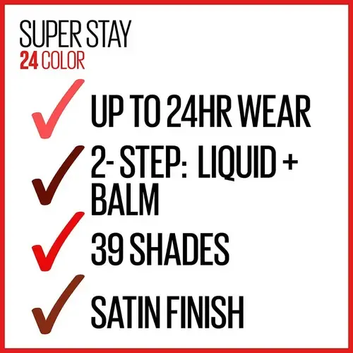 Labial Maybelline Líquido Indeleble Superstay 24h Color 305 Crisp Magenta