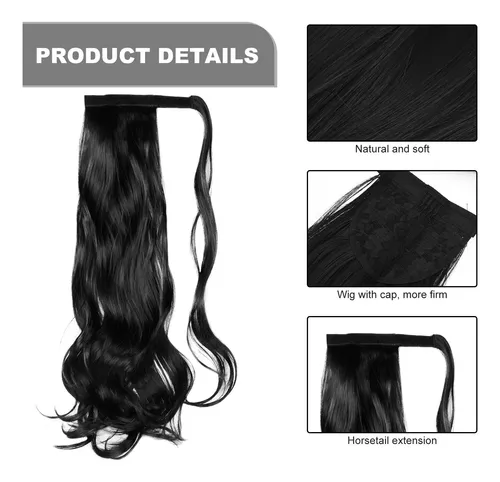 Extensiones De Cabello Ponytail Rizado Larga Envoltorio