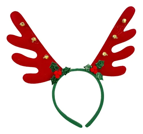 Diadema De Astas De Ciervo De Navidad, Tocado De Navidad,
