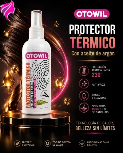 Protector Termico En Spray + Aceite Argan Anti-frizz X180ml