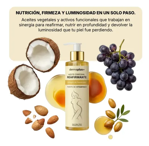 Aceite Corporal Reafirmante 3×2 Colágeno Y Resveratrol 150ml Almendras