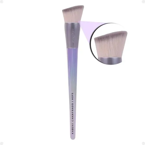 Pincel Para Base Kabuki Biselado Ruby Rose Hb-hof3 Lila