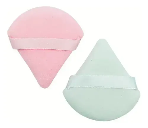 2 Esponjas Maquillaje Base Polvo Facial Make Up Micro Fibra