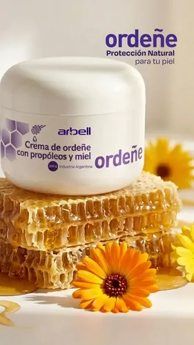 Crema De Ordeñe Arbell Con Propóleos Y Miel X 15 250g