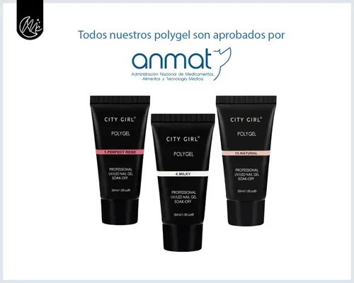 Kit Uñas Polygel Manicuras Set Completo Esculpidas Uv Led 60