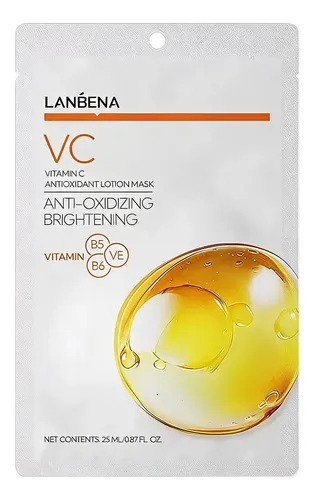 Mascarilla Facial Skin Care Lanbena Con Antioxidante Y Vit C